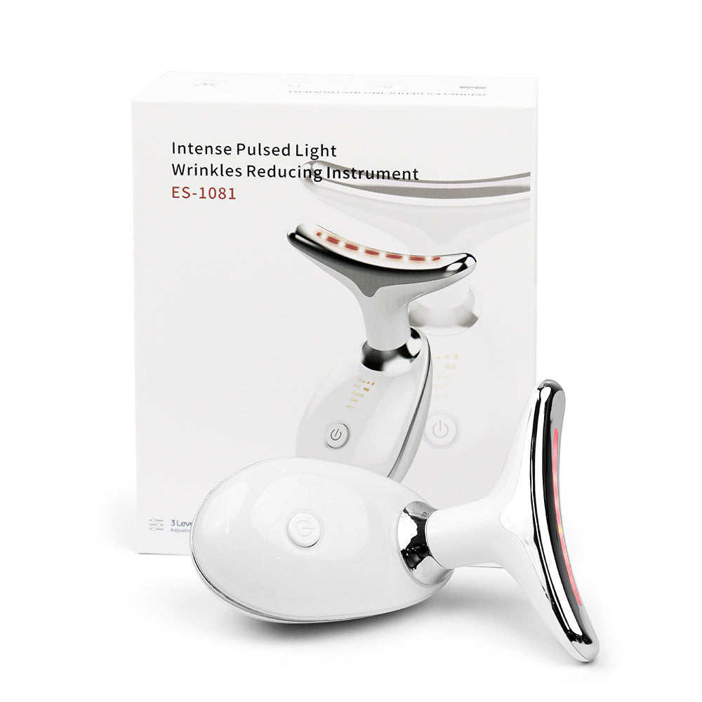 Three-color Neck Care Massage Instrument Facial Lifting Firming Beauty Instrument To Remove Neck Lines